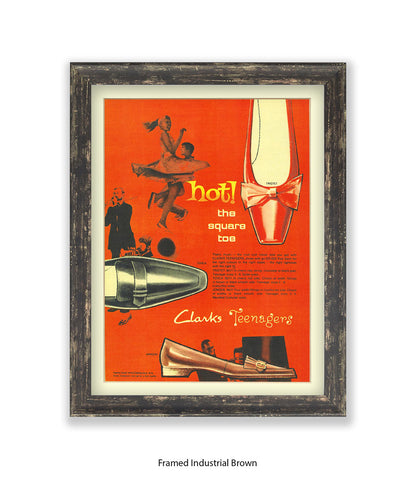 Clarks Teenagers Hot! The Square Toe Art Print