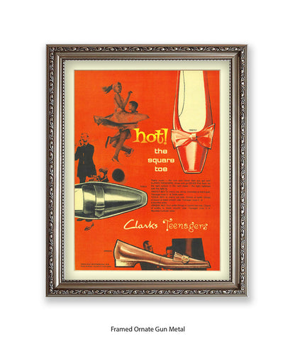 Clarks Teenagers Hot! The Square Toe Art Print