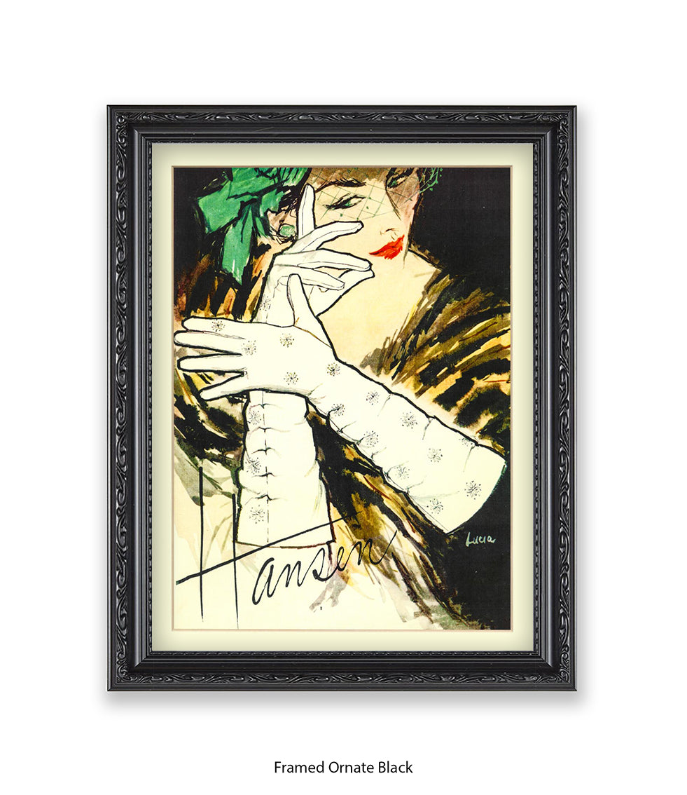 Hansen White Gloves Art Print