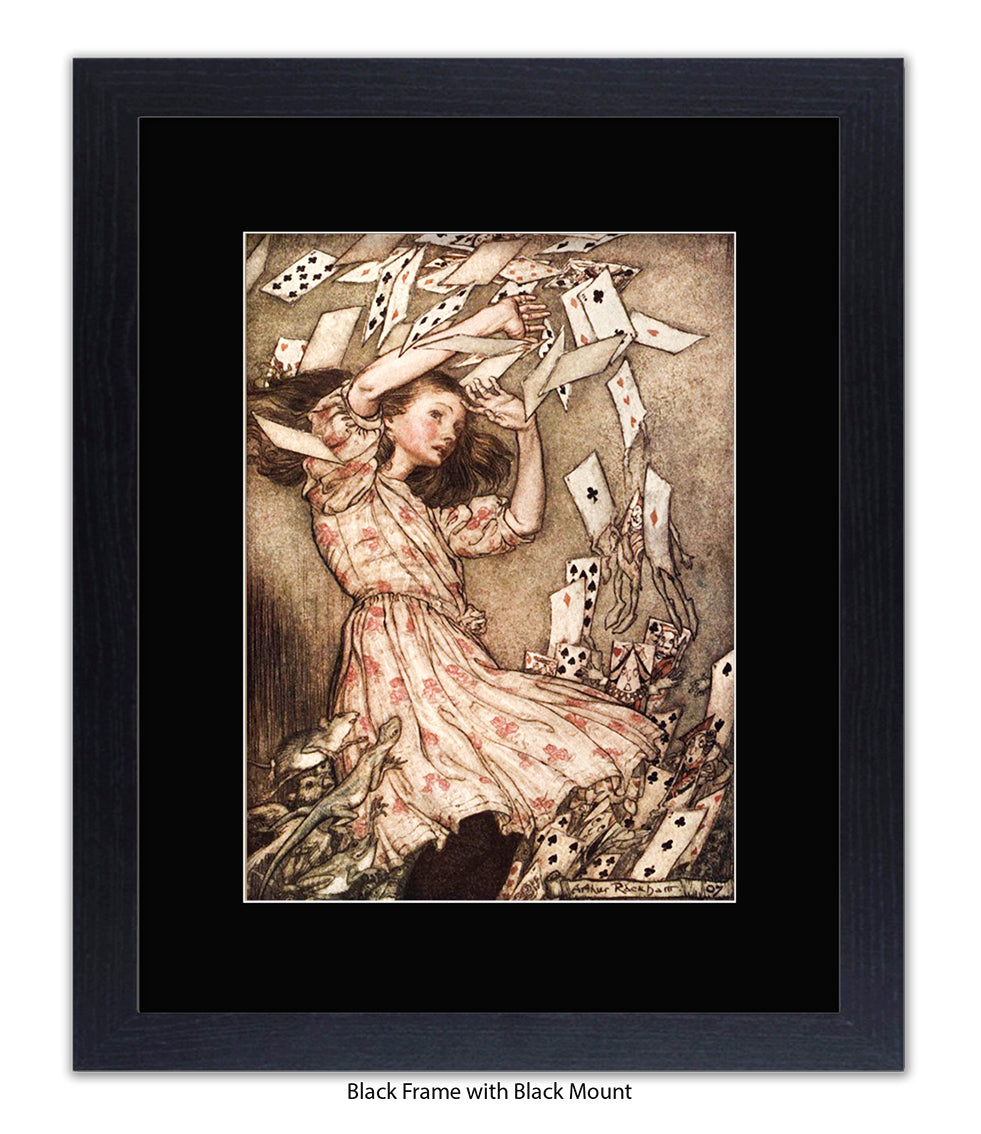 Alice Flying Cards 1907 Art Print