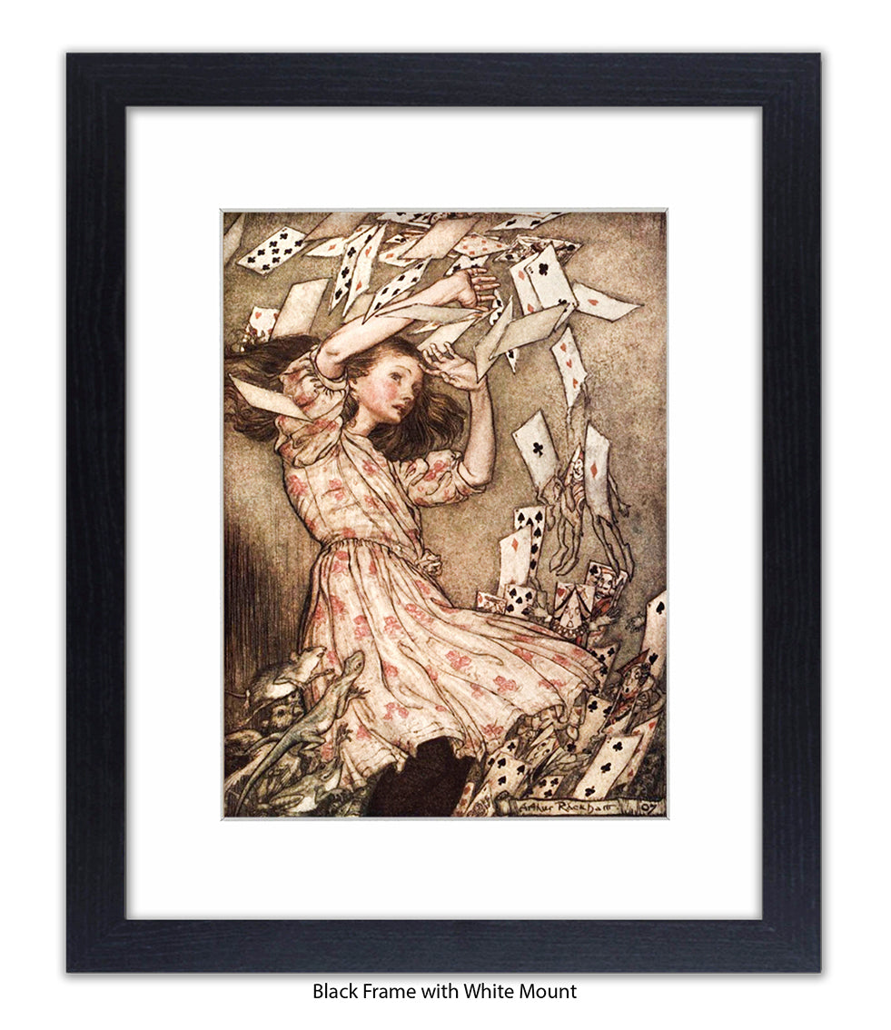 Alice Flying Cards 1907 Art Print