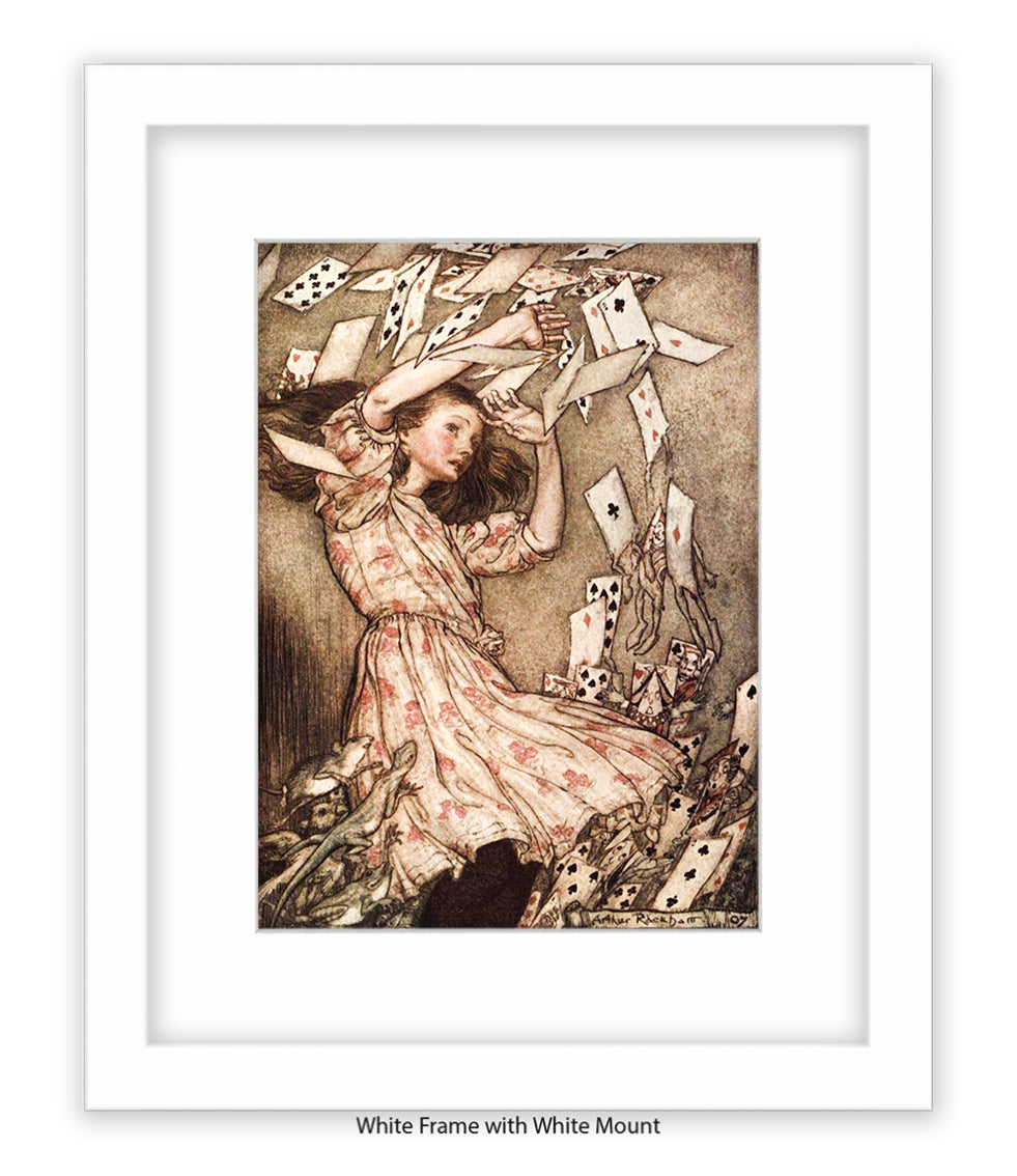 Alice Flying Cards 1907 Art Print