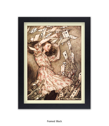 Alice Flying Cards 1907 Art Print