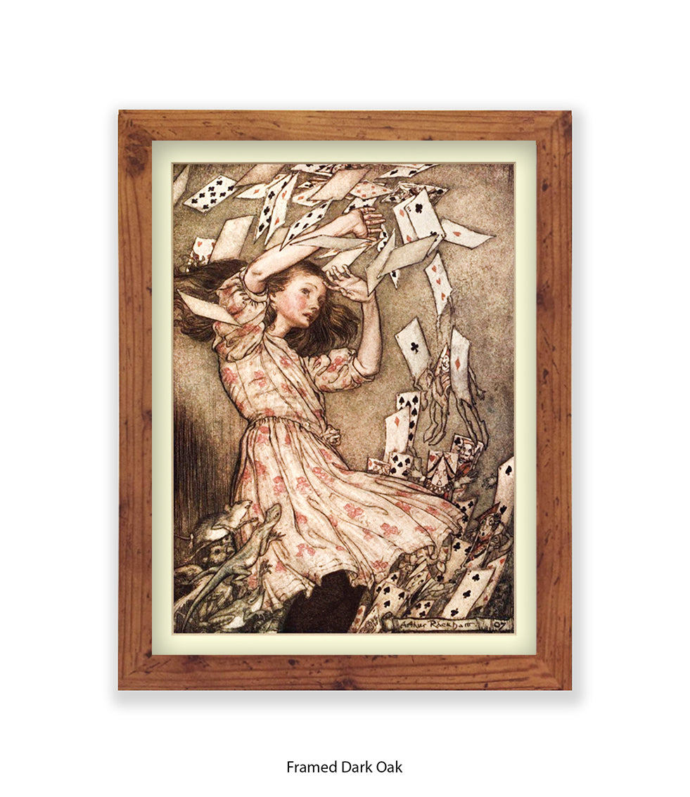 Alice Flying Cards 1907 Art Print