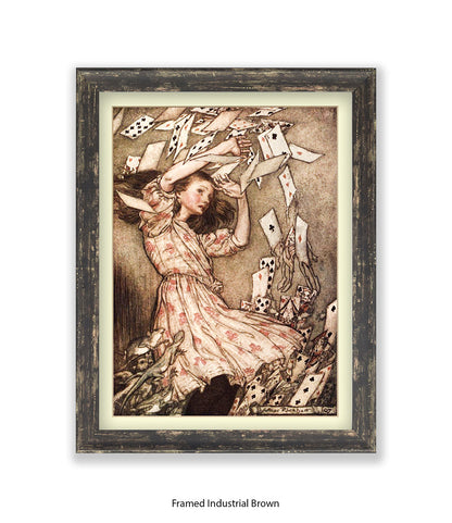 Alice Flying Cards 1907 Art Print