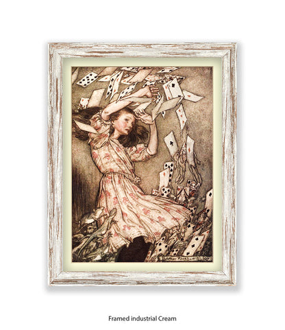 Alice Flying Cards 1907 Art Print