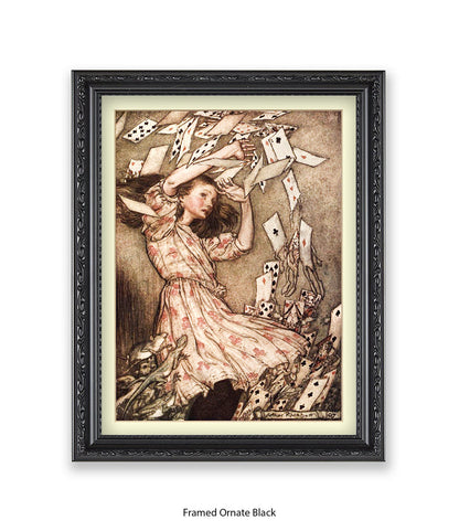 Alice Flying Cards 1907 Art Print