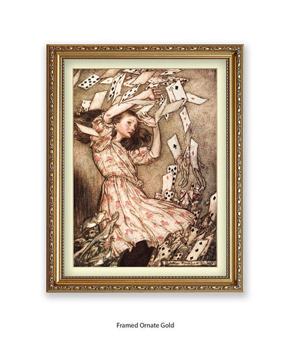 Alice Flying Cards 1907 Art Print