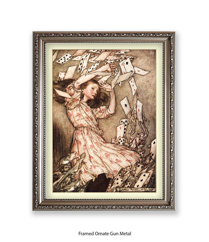Alice Flying Cards 1907 Art Print