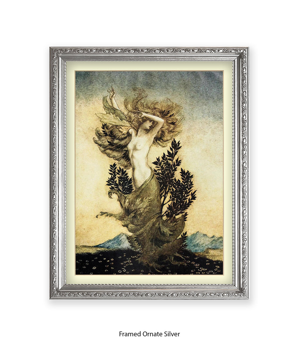 Arthur Rackham Daphne Tree Lady Art Print