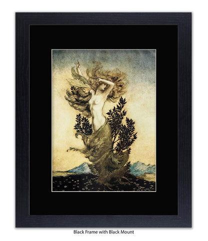 Arthur Rackham Daphne Tree Lady Art Print