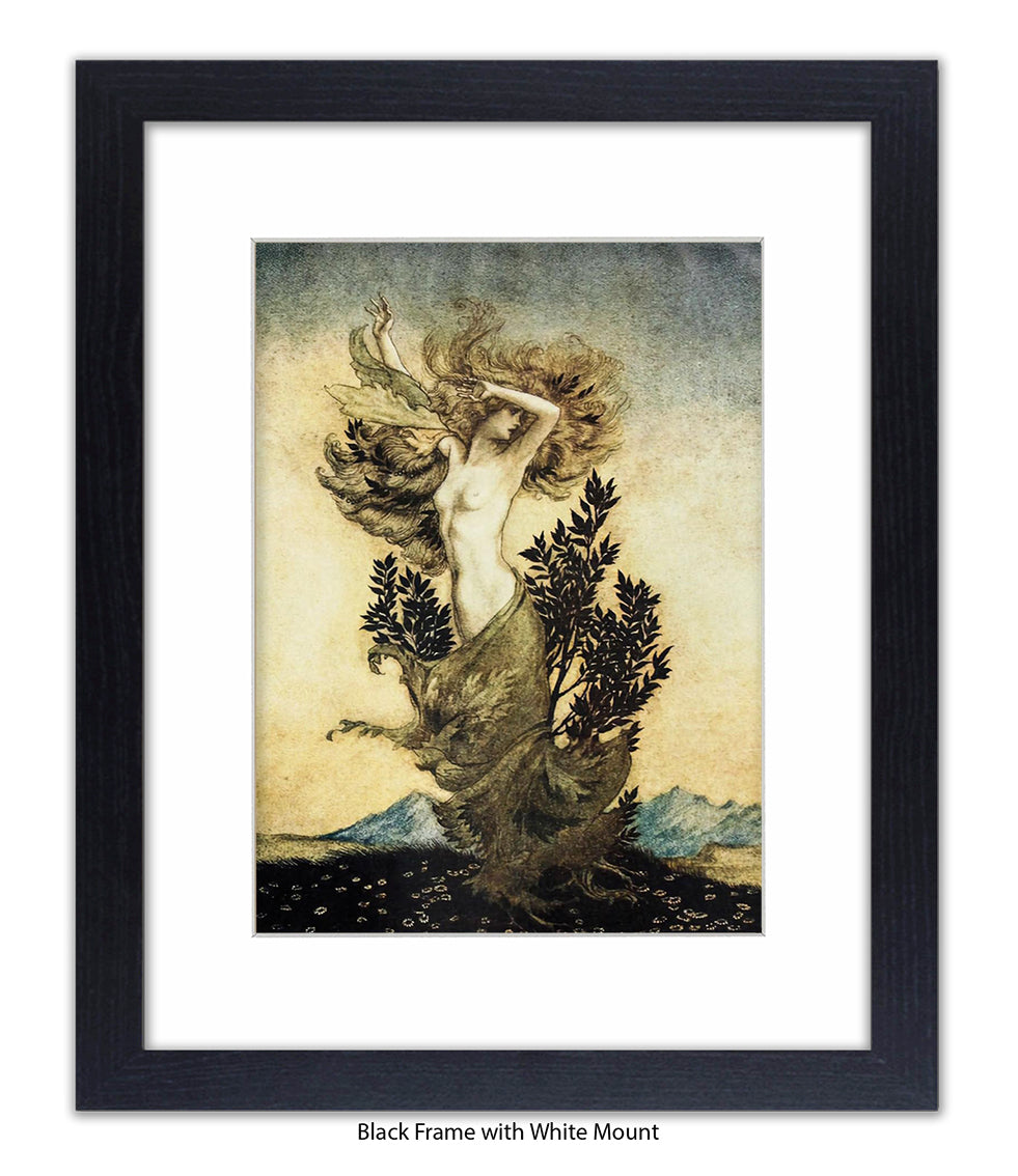 Arthur Rackham Daphne Tree Lady Art Print