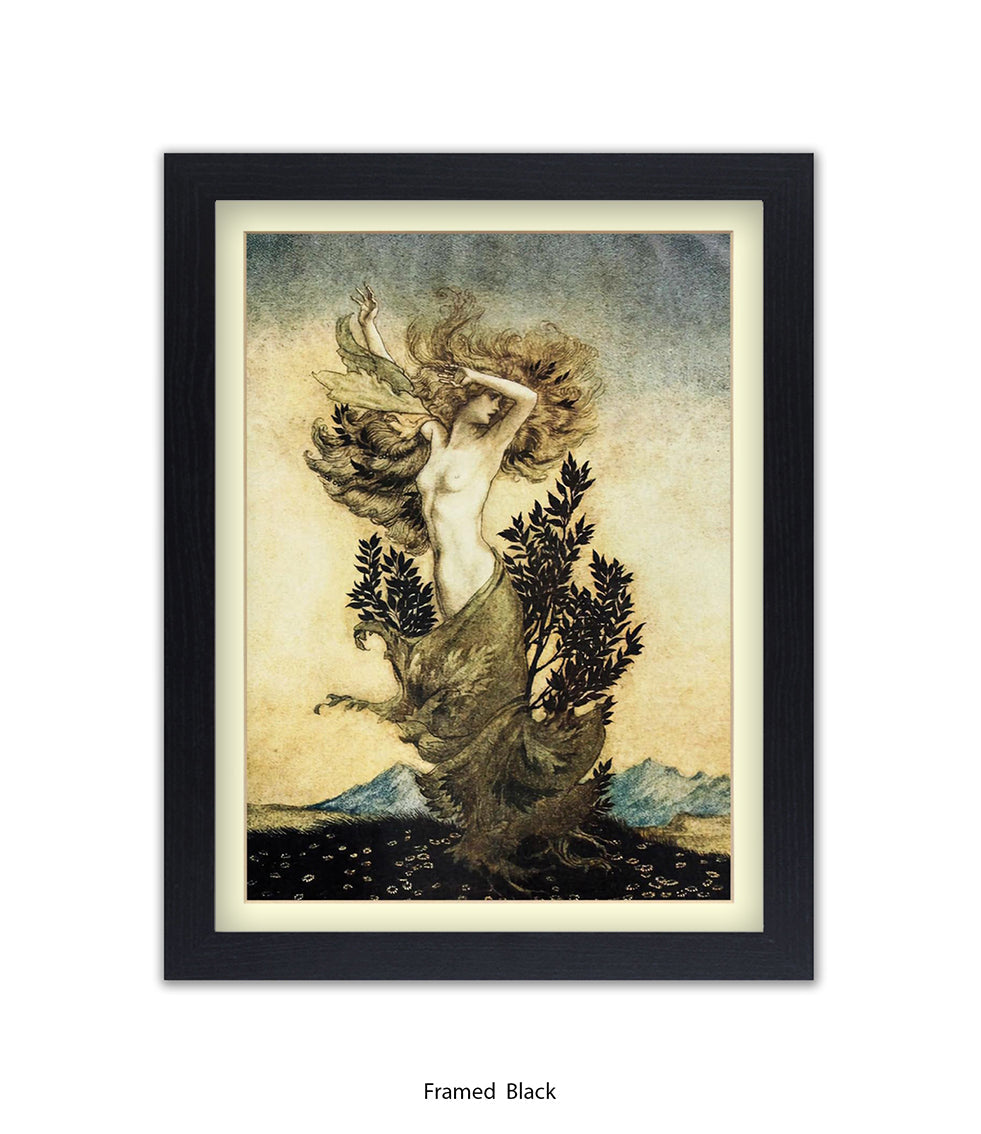Arthur Rackham Daphne Tree Lady Art Print