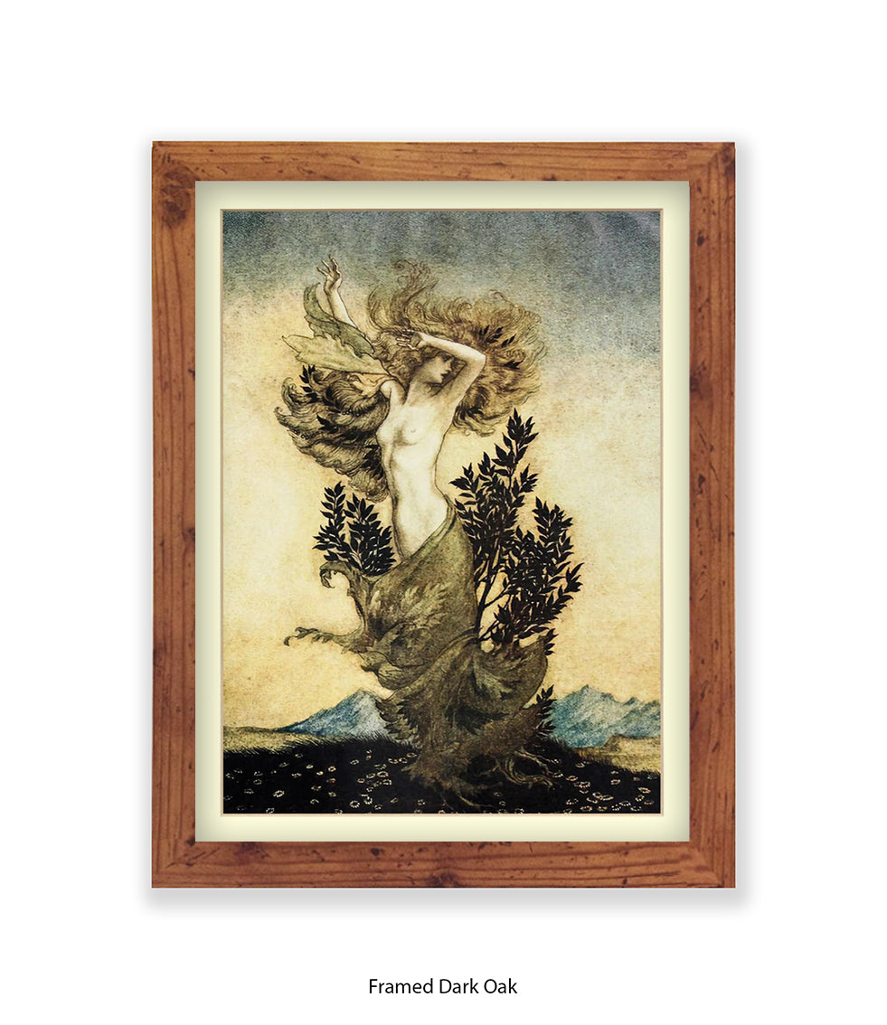 Arthur Rackham Daphne Tree Lady Art Print