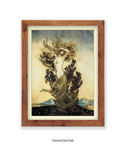 Arthur Rackham Daphne Tree Lady Art Print