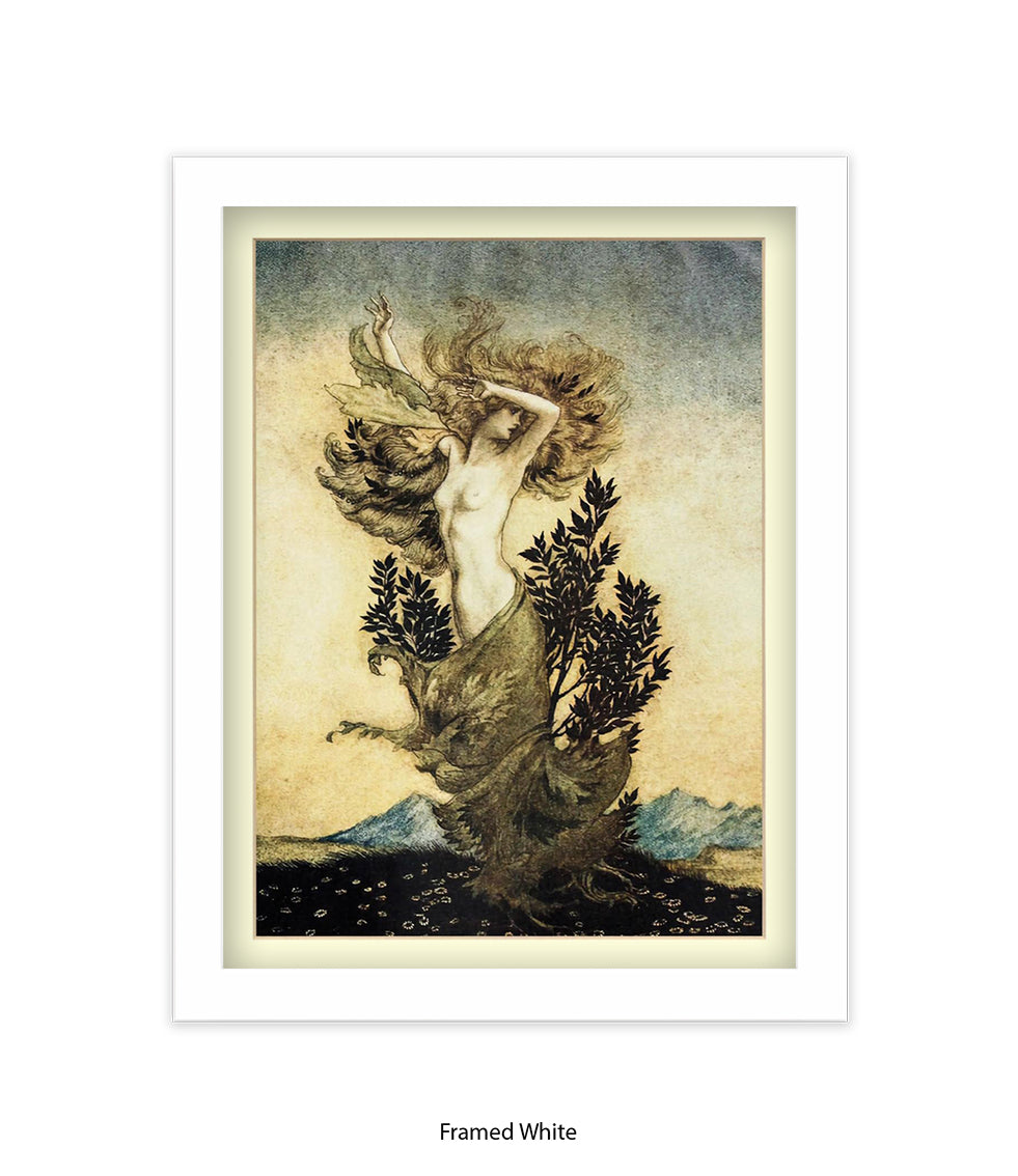 Arthur Rackham Daphne Tree Lady Art Print