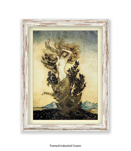 Arthur Rackham Daphne Tree Lady Art Print