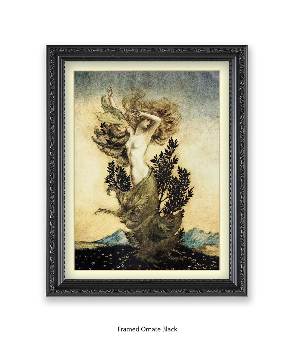 Arthur Rackham Daphne Tree Lady Art Print