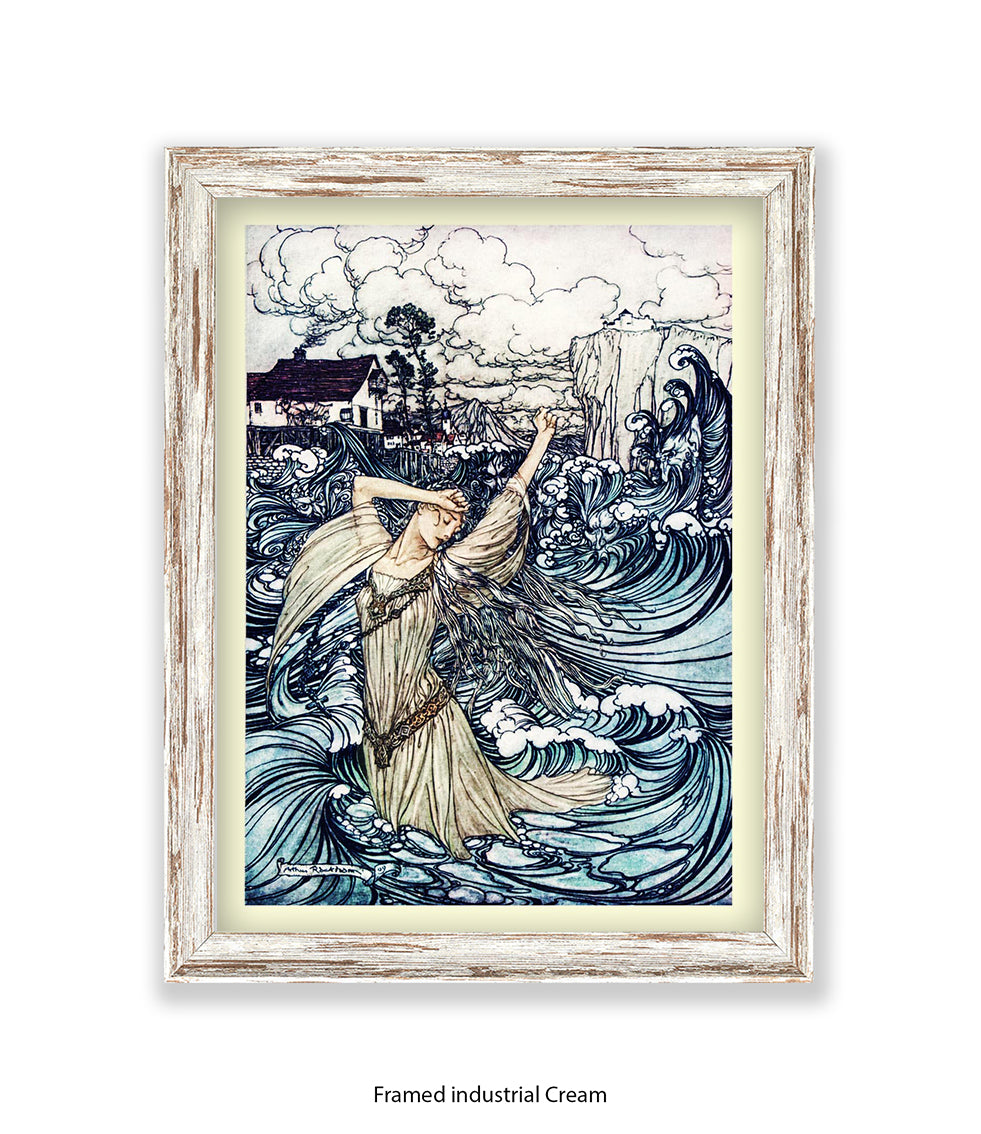 Arthur Rackham Sirens Arthur Rackham Mermaid And Waves Art Print – www.onawallnearyou.com