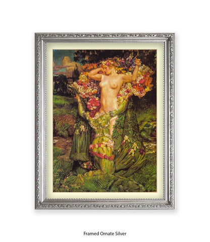 Arthur Rackham Tree Ladies Embrace Art Print