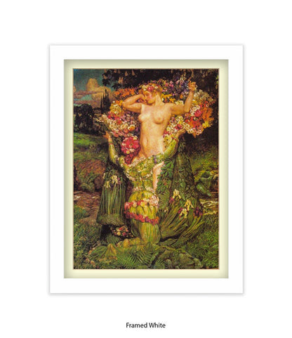 Arthur Rackham Tree Ladies Embrace Art Print