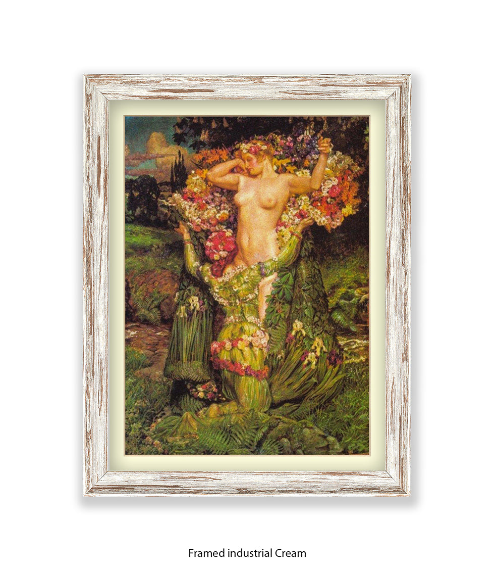 Arthur Rackham Tree Ladies Embrace Art Print