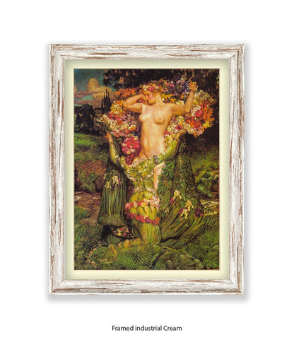 Arthur Rackham Tree Ladies Embrace Art Print