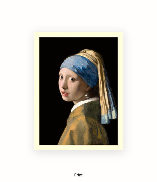 Girl With A Pearl Earing Art Print