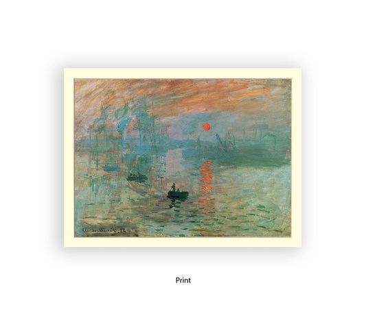 Monet Boats Art Print