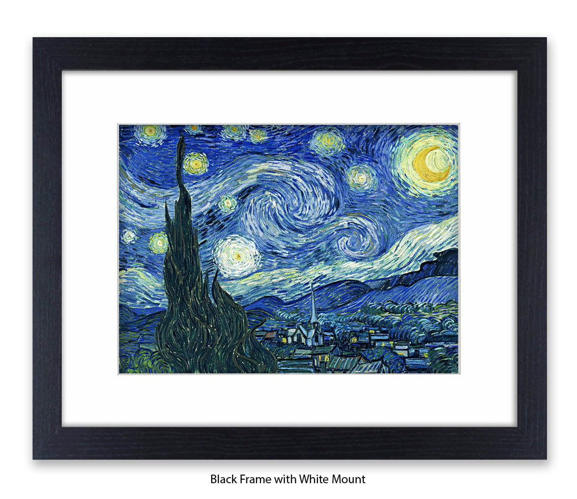 Starry Night Steeple Van Gogh Art Print