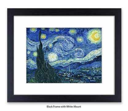 Starry Night Steeple Van Gogh Art Print