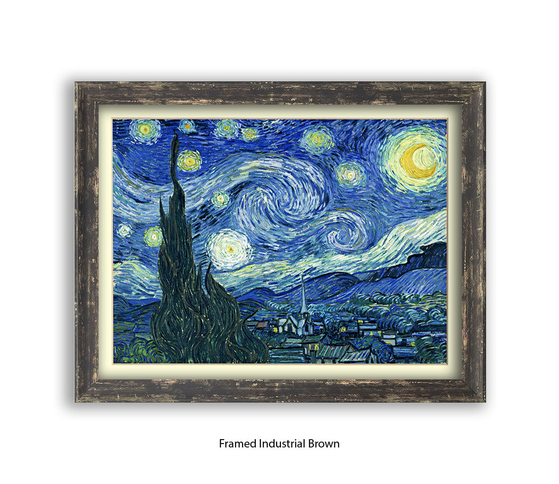 Starry Night Steeple Van Gogh Art Print