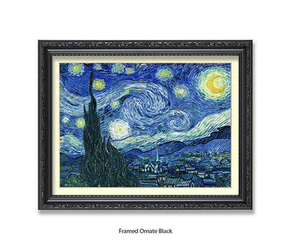 Starry Night Steeple Van Gogh Art Print