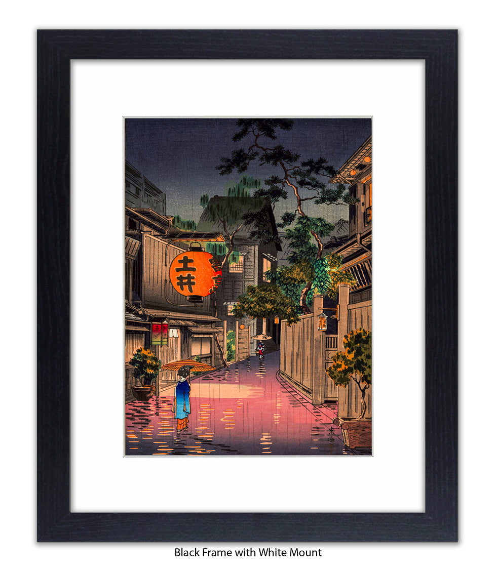 Evening At Ushigome Japanese Art Print