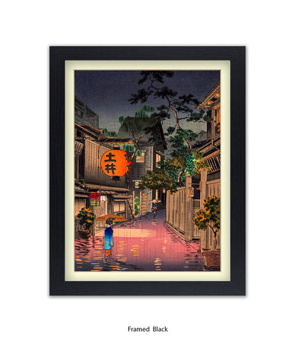 Evening At Ushigome Japanese Art Print