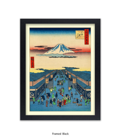 Mount Fuji - Suraga Town  Art Print