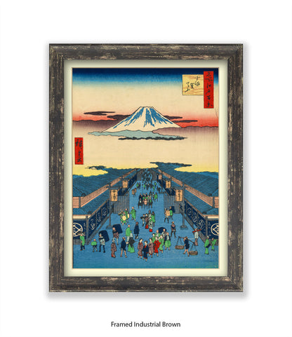 Mount Fuji - Suraga Town  Art Print