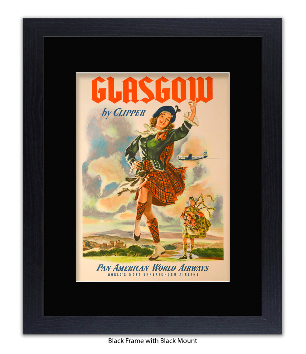 Glasgow By Clipper Pan American Art Print