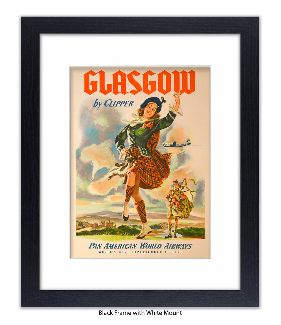 Glasgow By Clipper Pan American Art Print