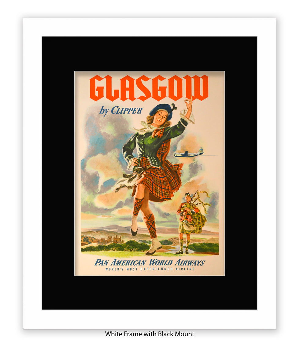 Glasgow By Clipper Pan American Art Print