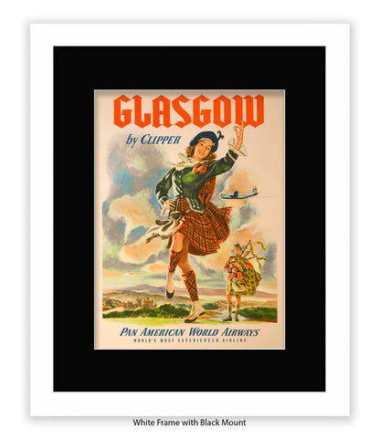 Glasgow By Clipper Pan American Art Print