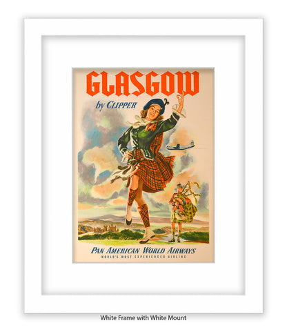 Glasgow By Clipper Pan American Art Print