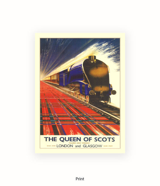 Queen Of Scots Train London To Glasgow Art Print