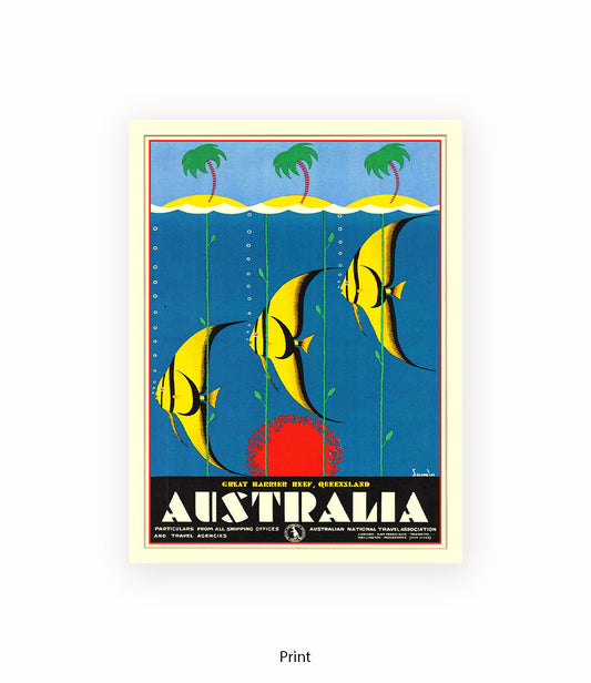 Australia Tropical Fish Art Print