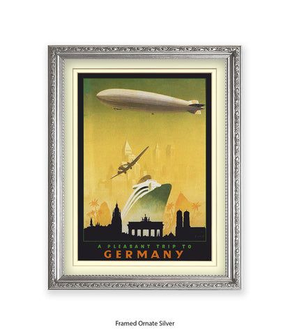 Germany Cityscape Zeppelin Art Print