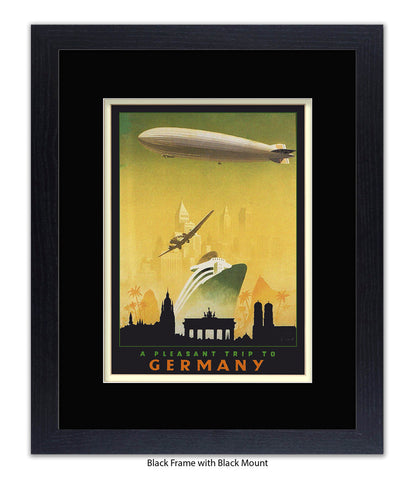Germany Cityscape Zeppelin Art Print