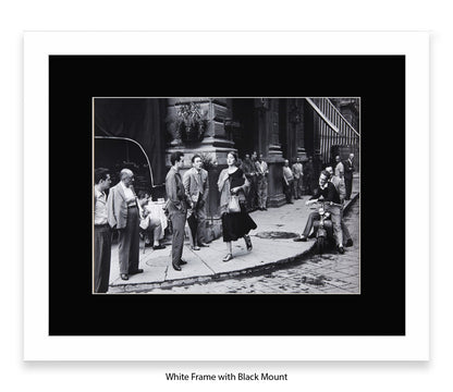 American Girl In Italy - Guys Staring - Vintage Street Photography - Art Print