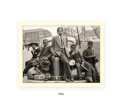 Harlem Kids Vintage Photo Print Ð Sunday Best Street Photography Poster Ð Classic Black & White Wall Art