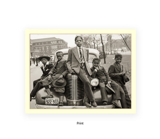 Harlem Kids Vintage Photo Print Ð Sunday Best Street Photography Poster Ð Classic Black & White Wall Art