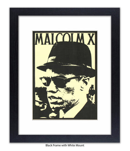 Malcolm X Sunglasses Art Print
